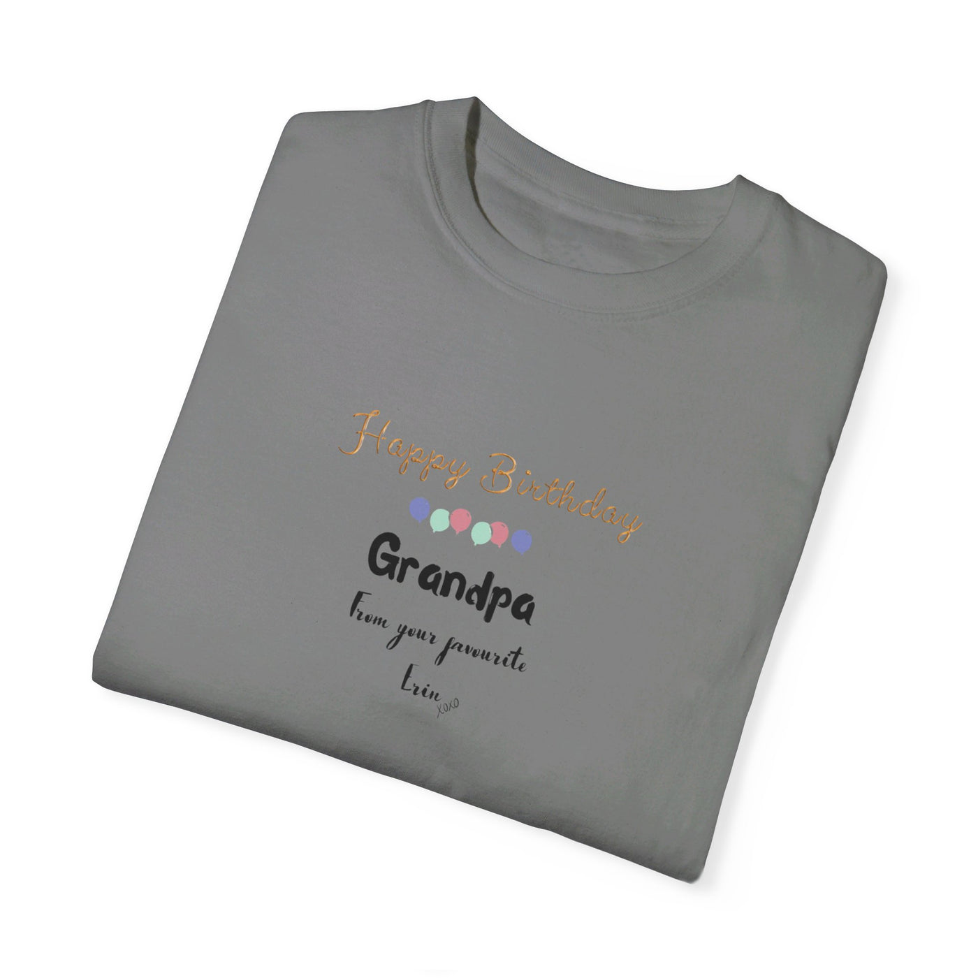 Personalized Name Happy Birthday Grandpa Tshirt