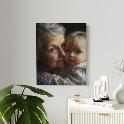 Grandma Custom Photo Acrylic Wall Art Panels