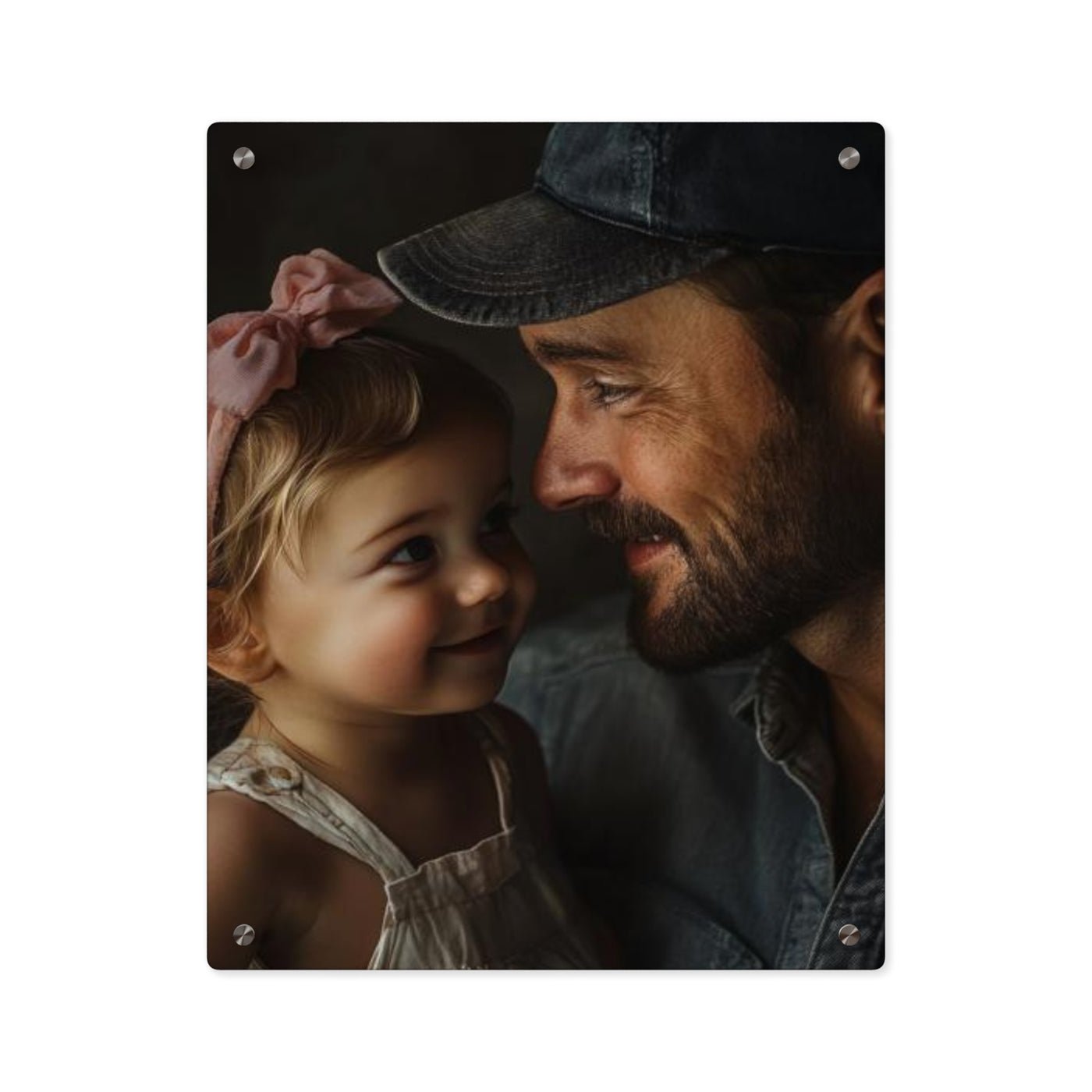 Dad & Daughter Custom Photo Acrylic Wall Art Panels