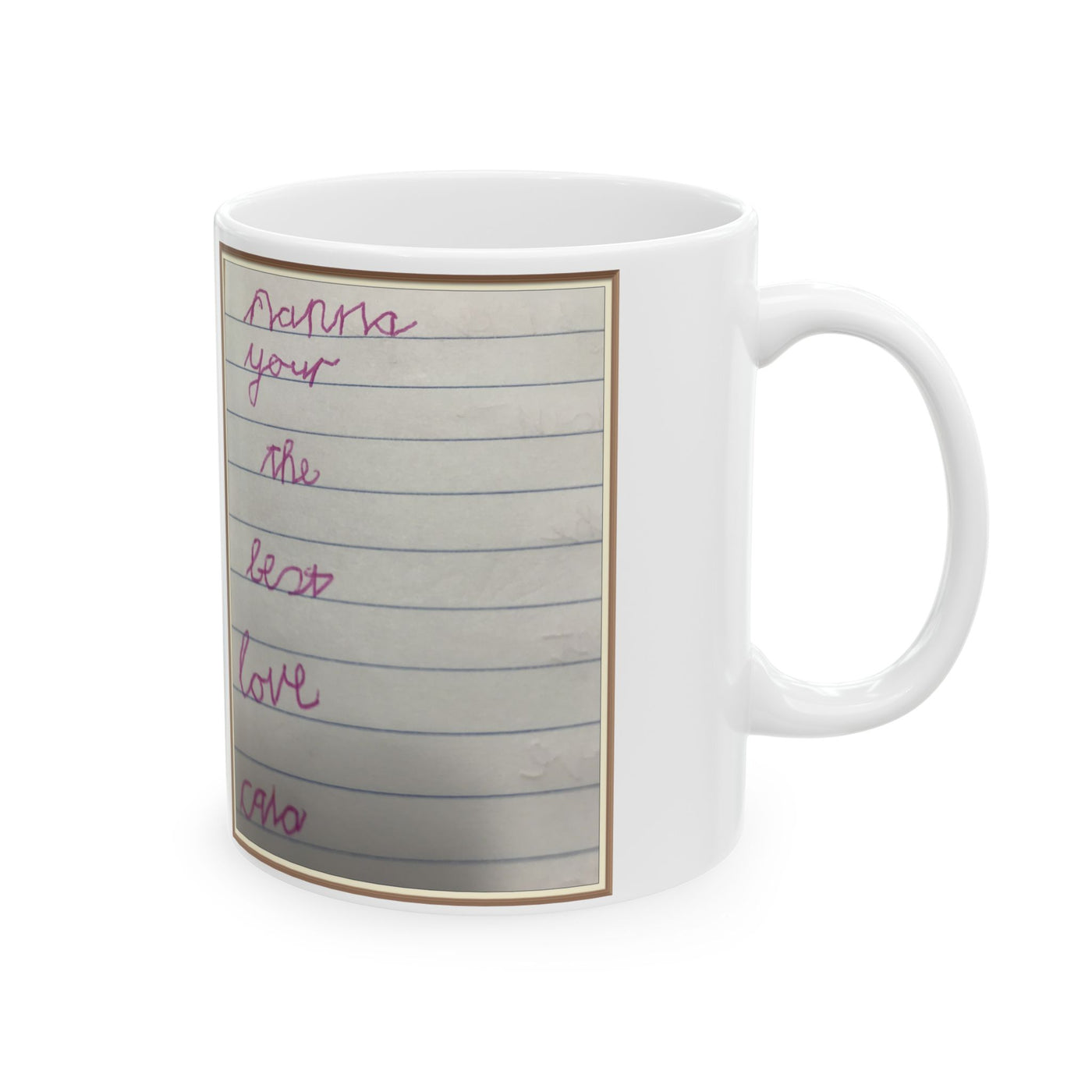 Childrens Writing Nanna Mug