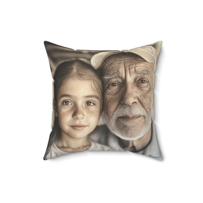 Custom Name & Photo Pillow Gift Grandpa