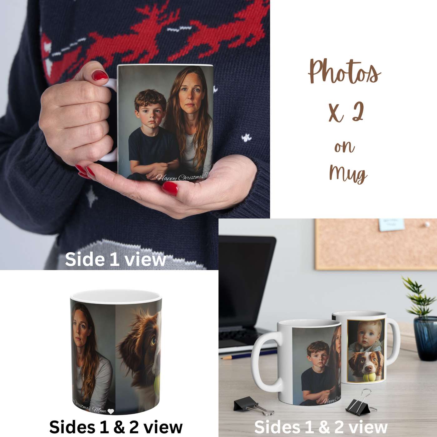 3 Photo Mug Gift