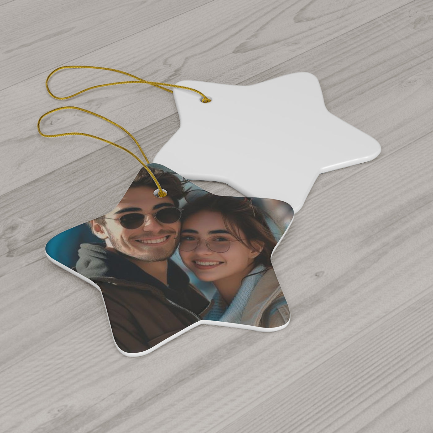 Couple Custom Photo Ornament