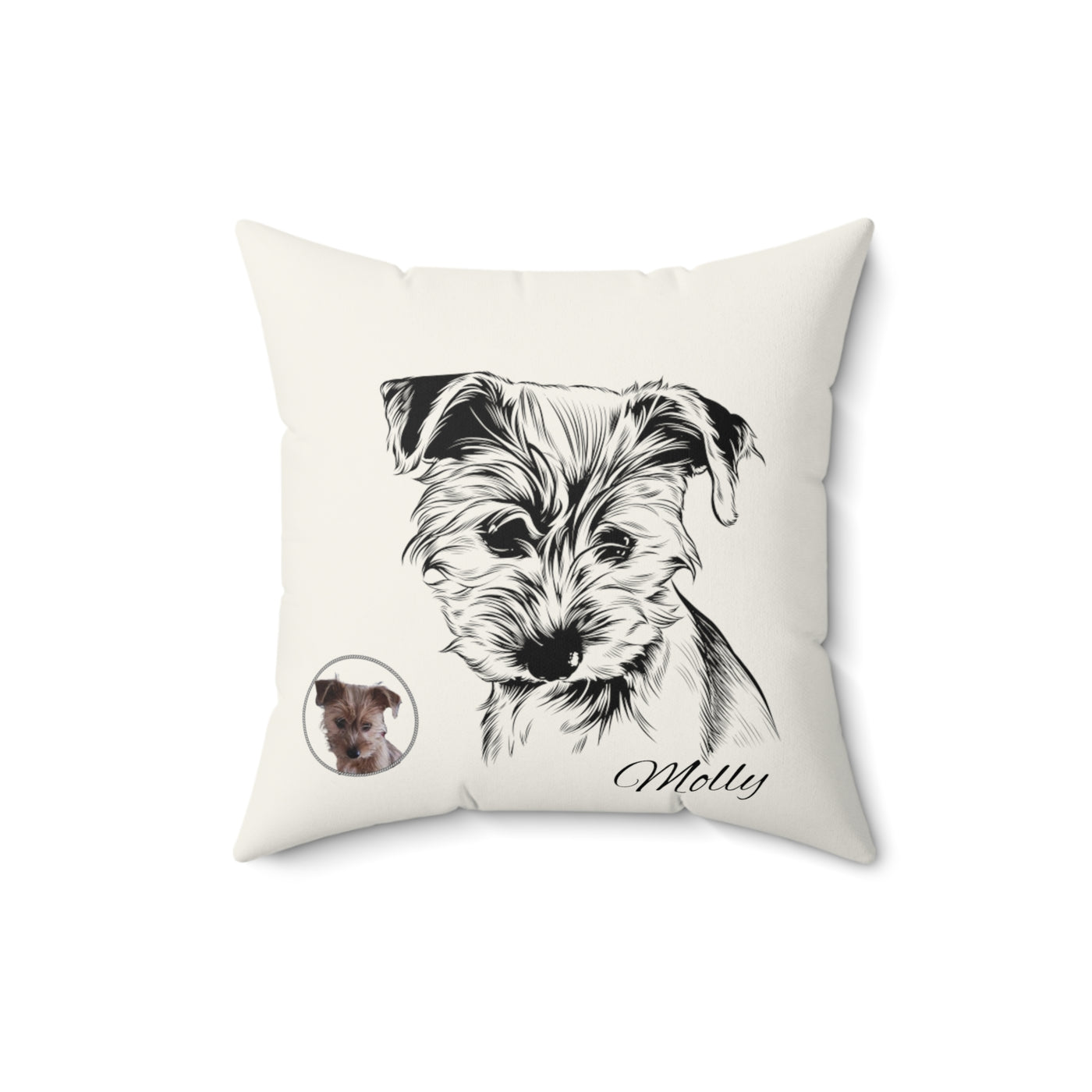 Custom Pet Pillow Using Pet Photo + Name Custom Dog Pillow Personalized Pet Pillow