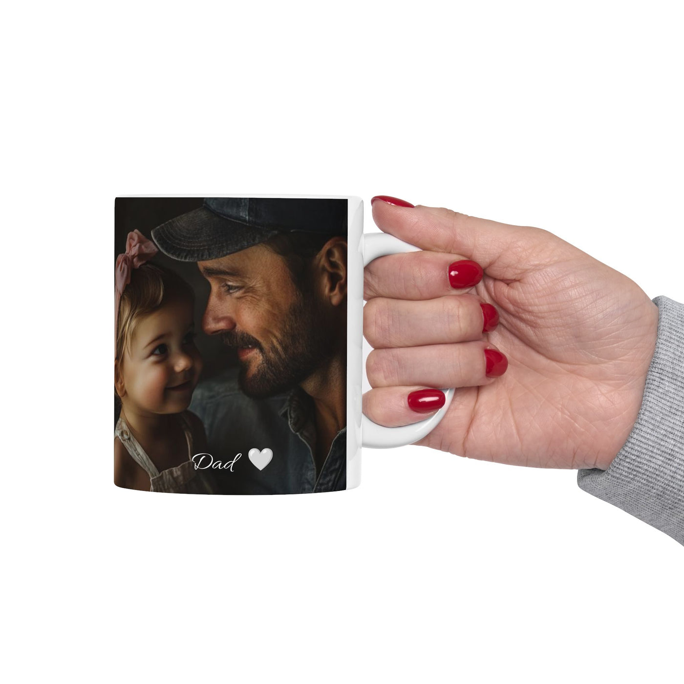 Custom Mug Photo Dad & Daughter