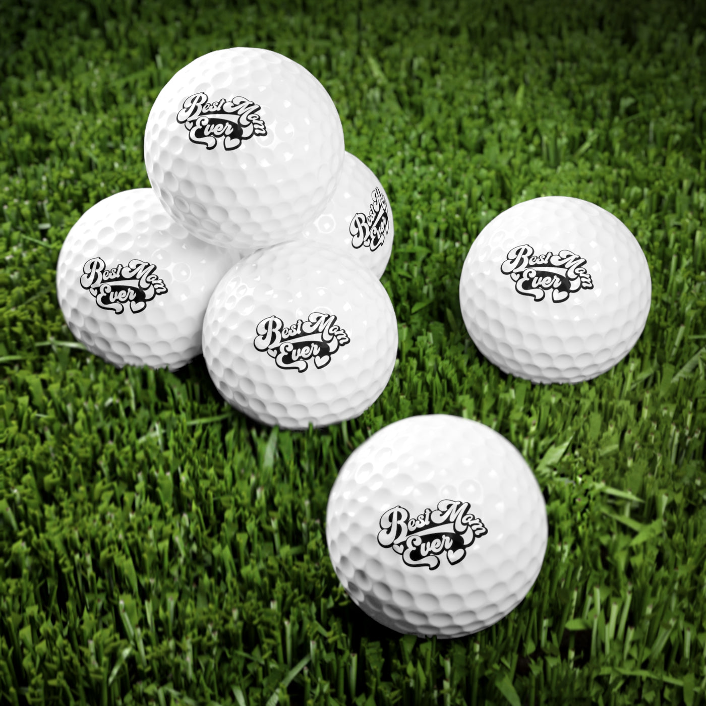 Best Mom Every Golf Balls, 6pcs