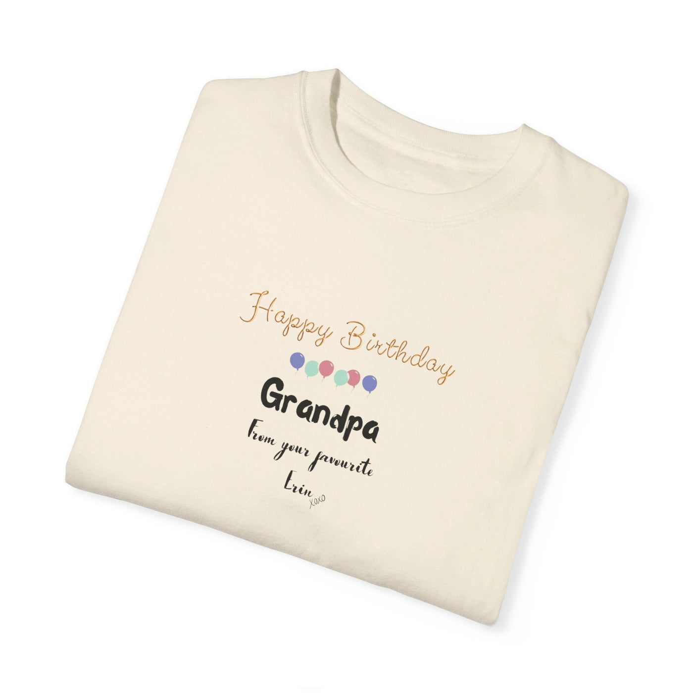 Personalized Name Happy Birthday Grandpa Tshirt