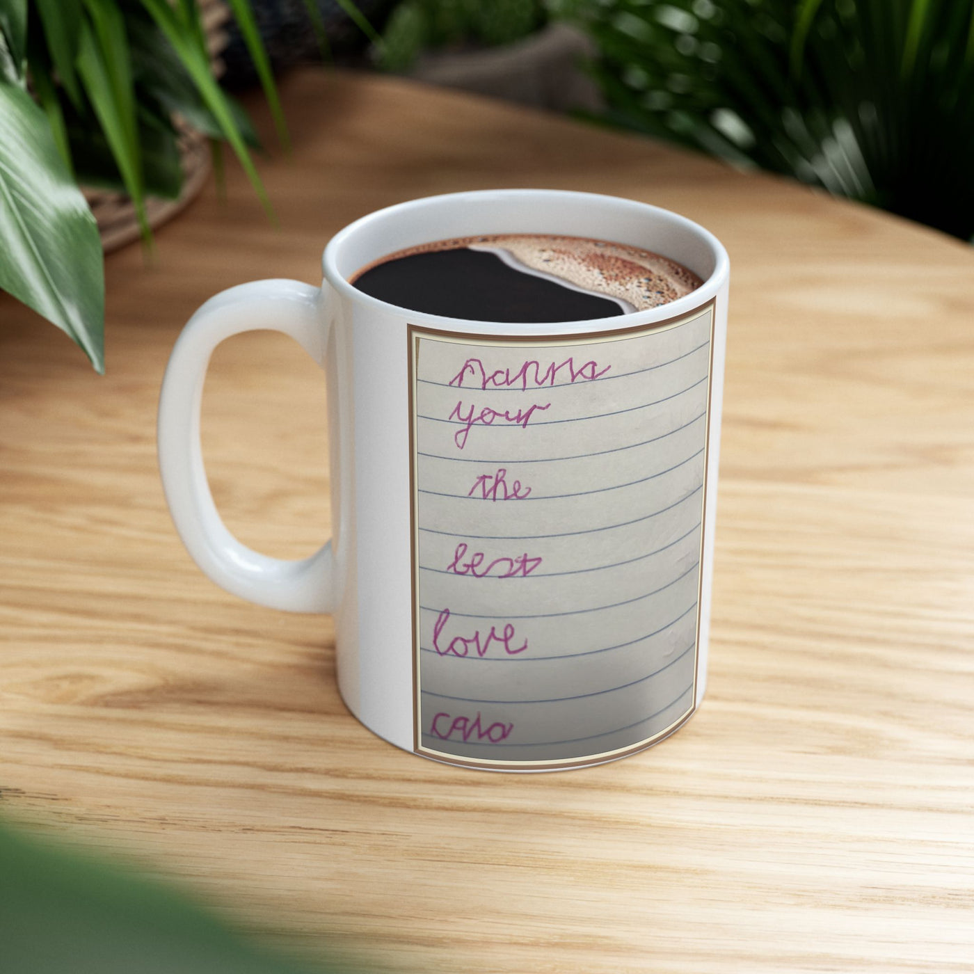 Childrens Writing Nanna Mug