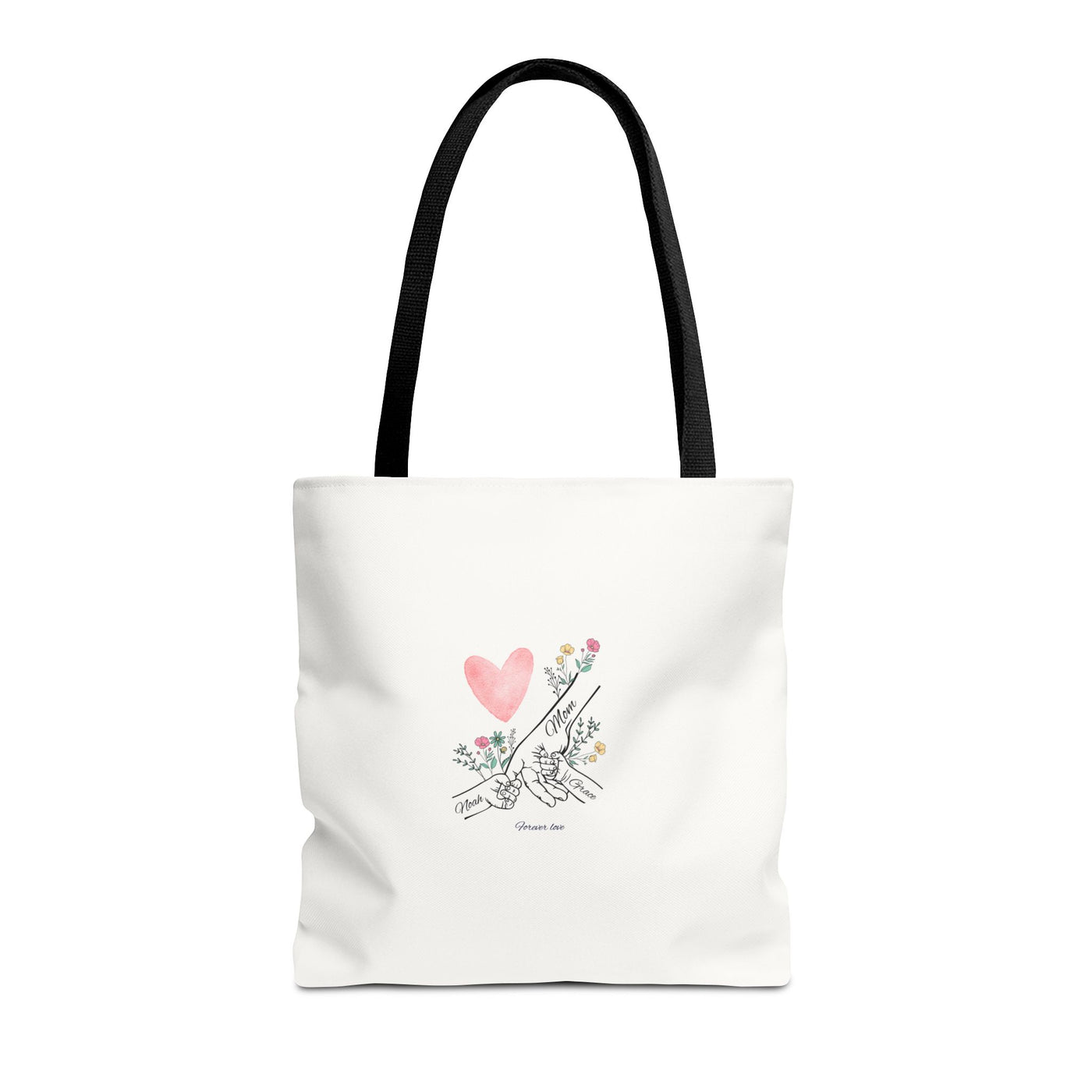 Mom Kids names Tote bag