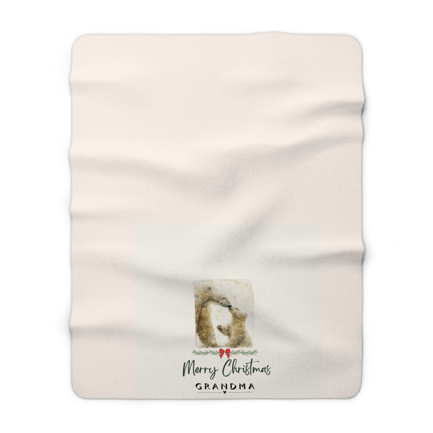 Merry Christmas Grandma Fleece Blanket