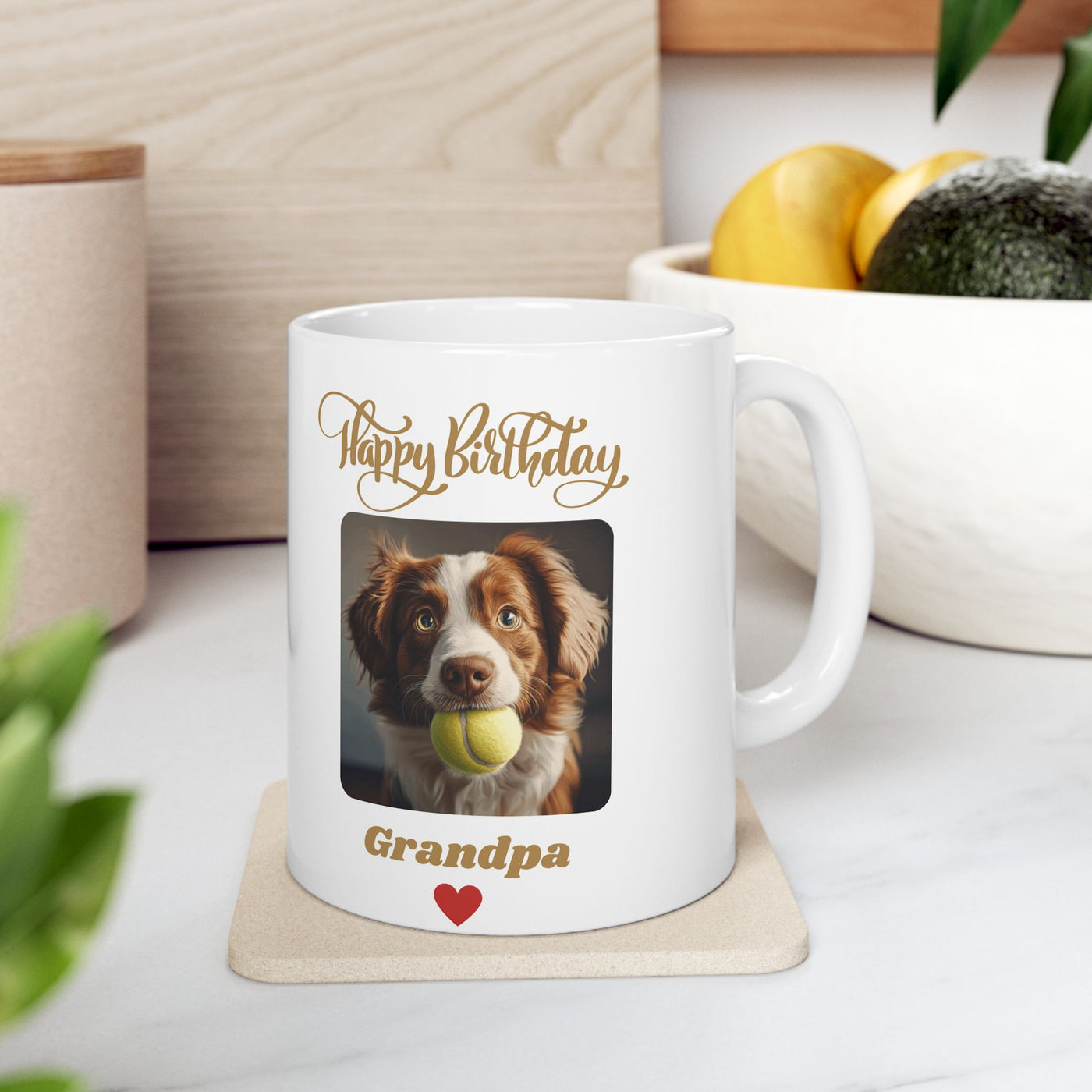 Pet Happy Birthday Mug Grandpa