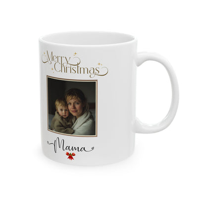 Happy Christmas Photo Mom Mug