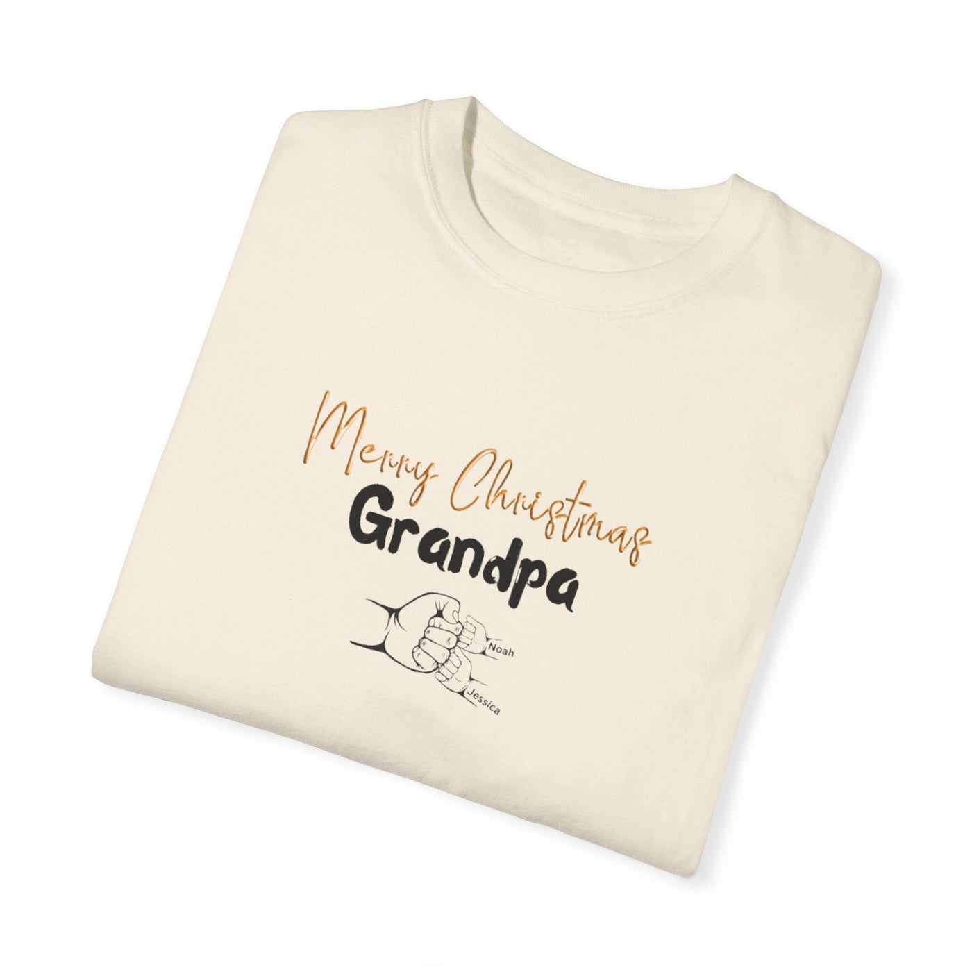 Personalized Name Christmas Grandpa Tshirt