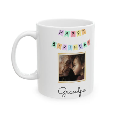 Photo Mug Happy Birthday Grandpa