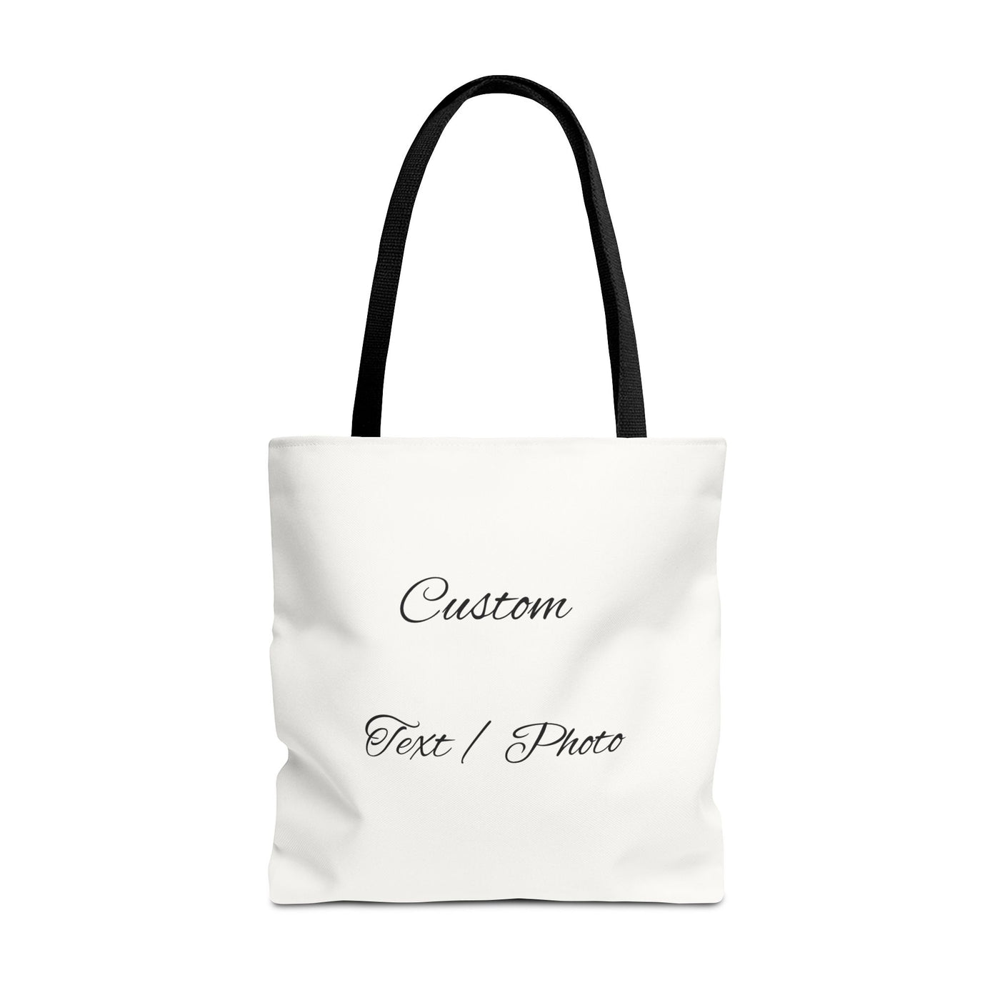 Custom Text or Photo Tote Bag