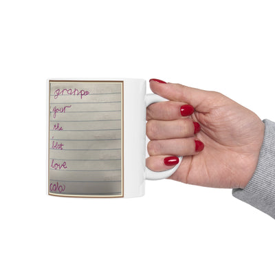 Childrens Writing Grandpa Mug