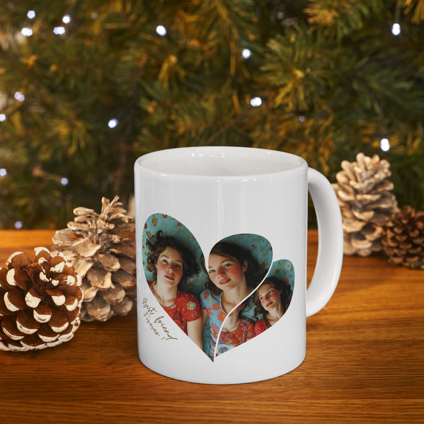 Best Friend Personalized Photos x 2 Mug