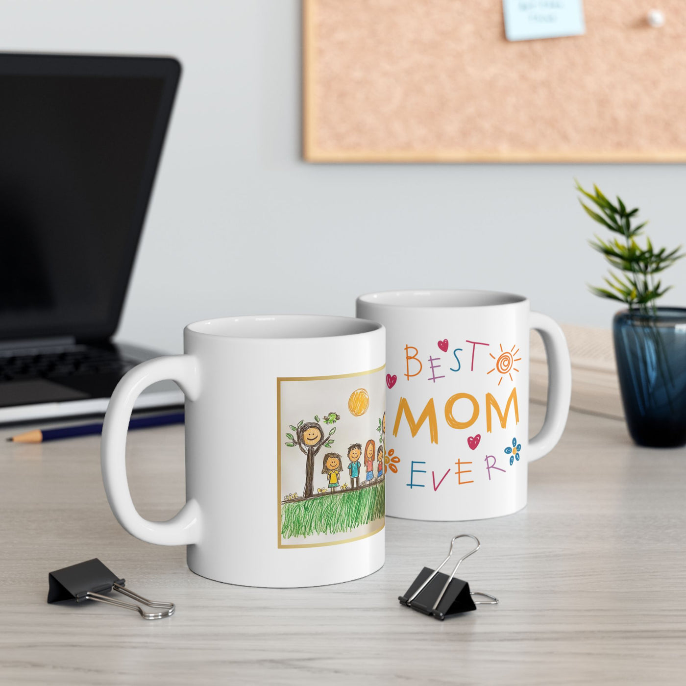 Personalized Kids Drawing Mug Mom