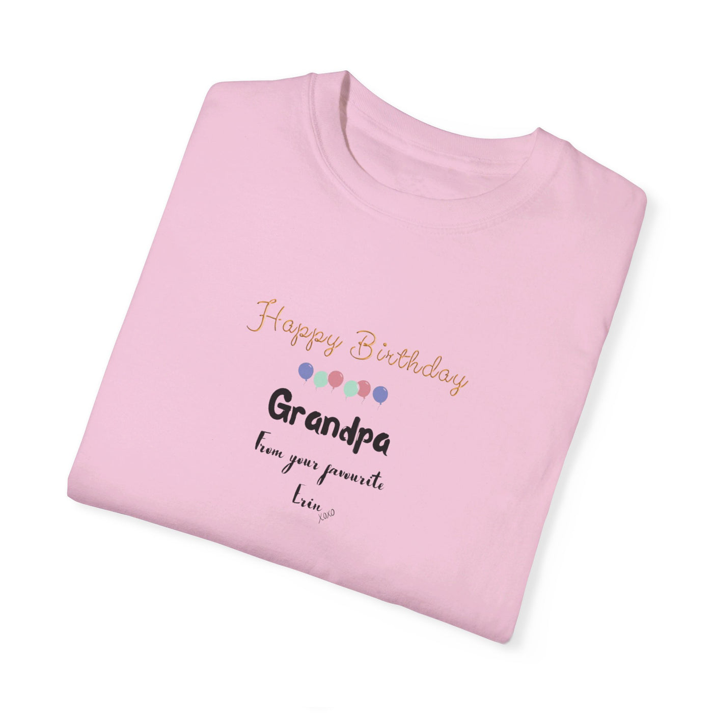 Personalized Name Happy Birthday Grandpa Tshirt