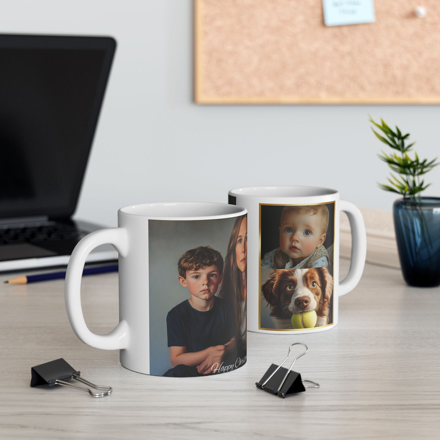 3 Photo Mug Happy Christmas Mom Mug Gift