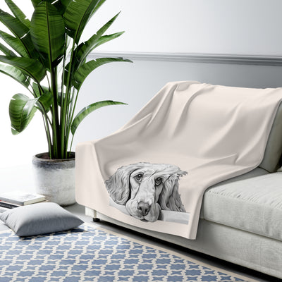 Springer Spaniel Sherpa Fleece Blanket