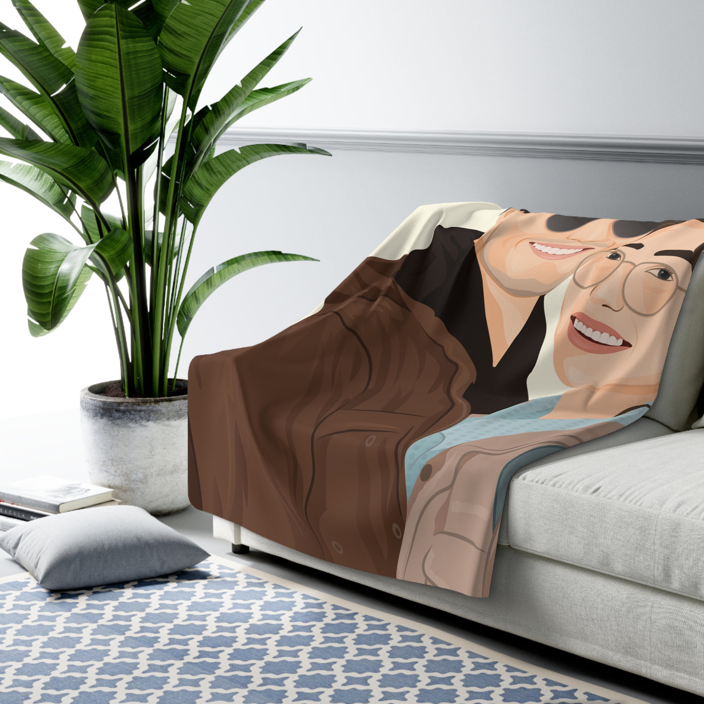 Custom Portrait Couple Blanket