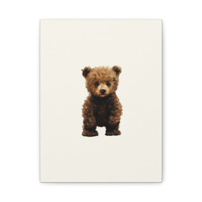 Bear Portrait Matte Canvas, Stretched, 1.25"