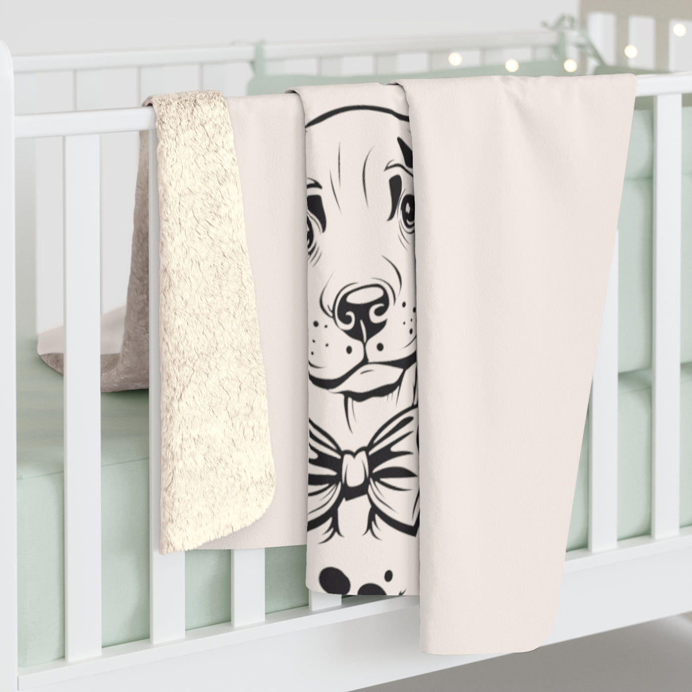 Copy of Dalmatian Sherpa Fleece Blanket