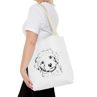 Poodle Puppy Tote Bag