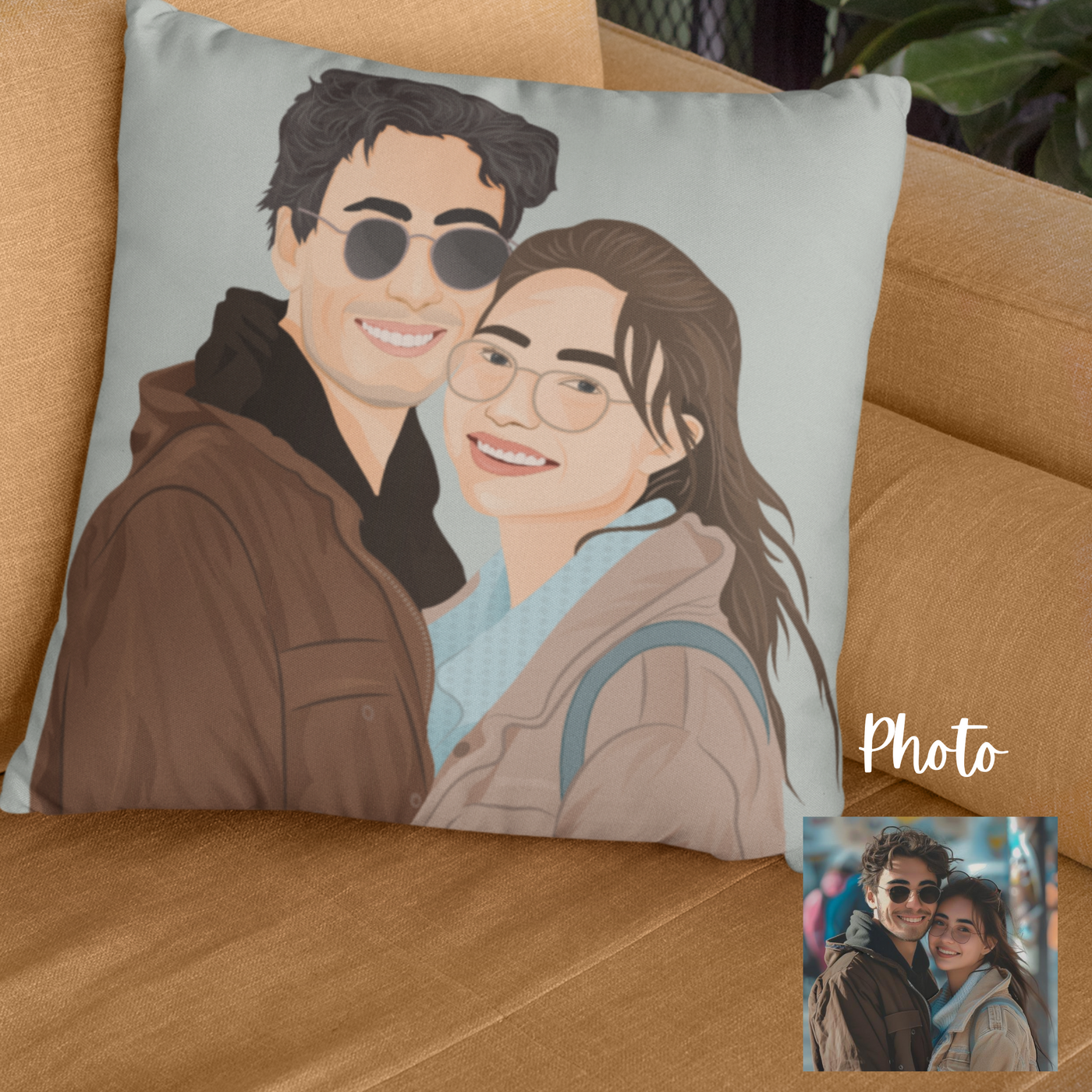 Custom Drawn Peron Pillow