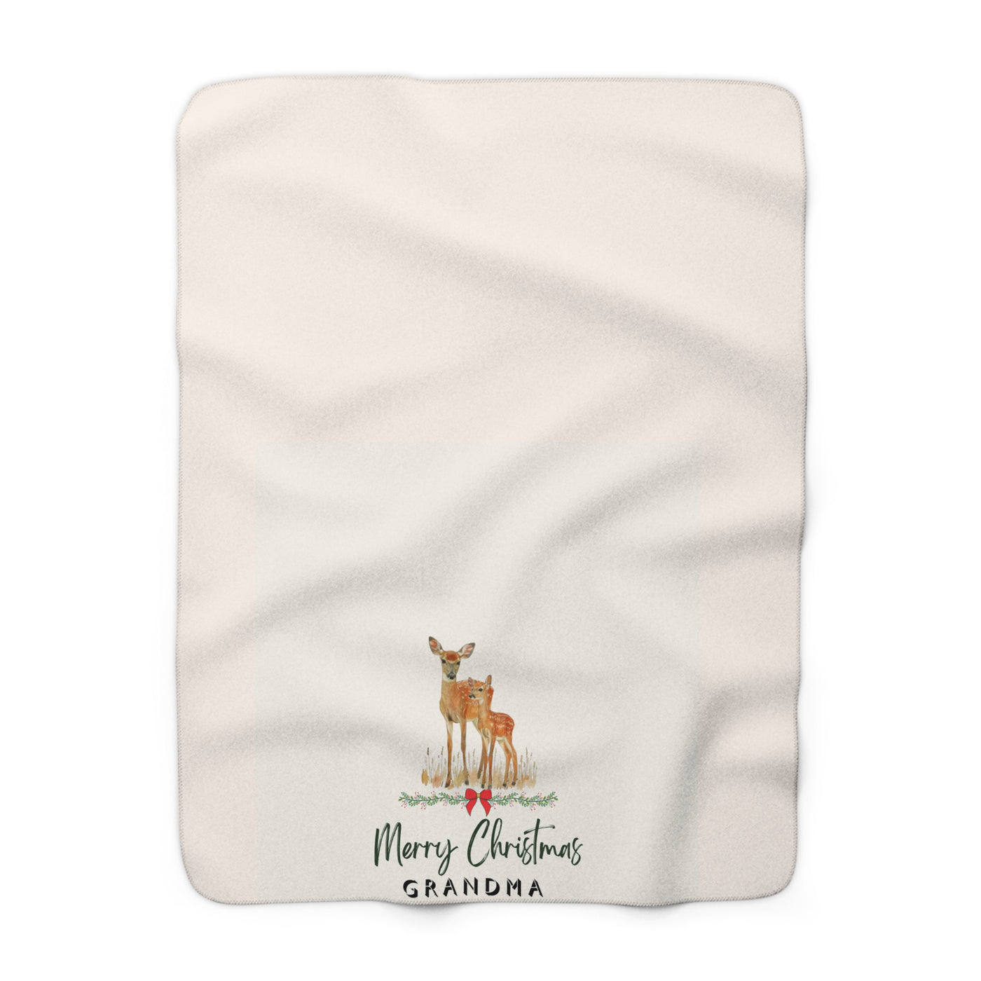 Merry Christmas Grandma Fleece Blanket