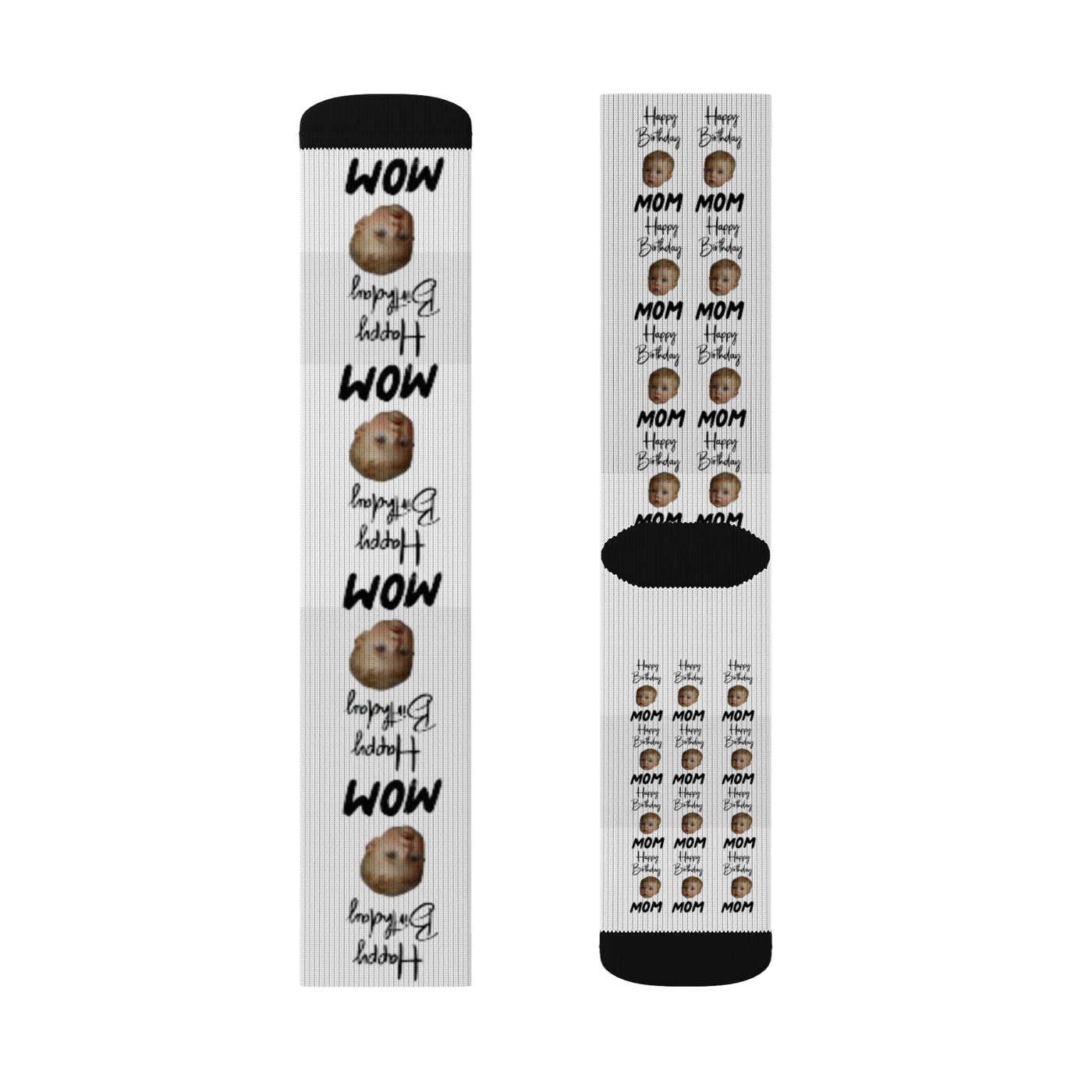 Personalized Face Socks Mom Gift