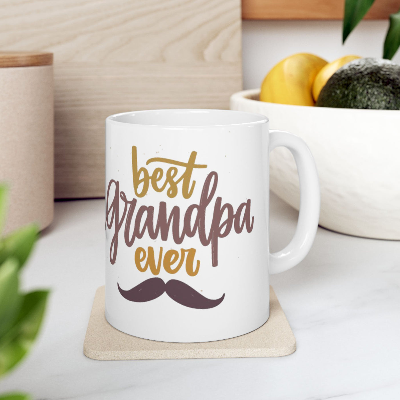 Childrens Drawing Mug Happy Birthday Grandpa