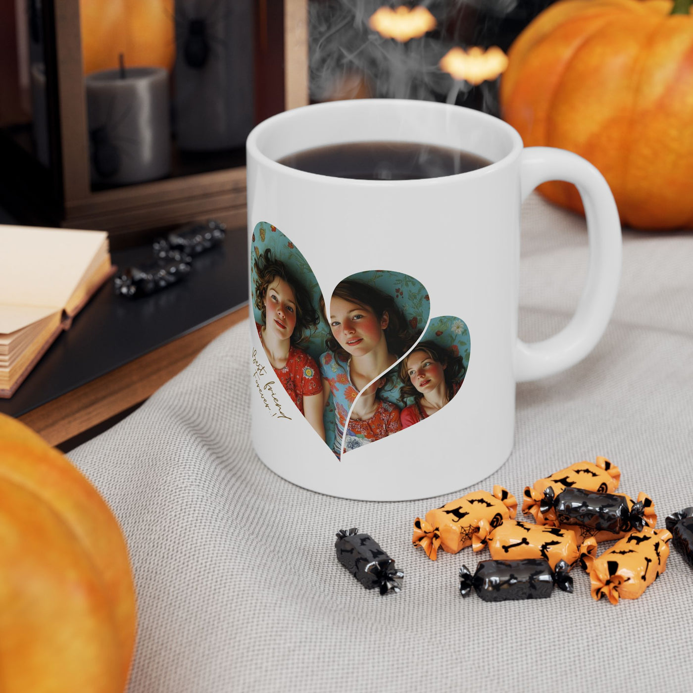 Best Friend Personalized Photos x 2 Mug