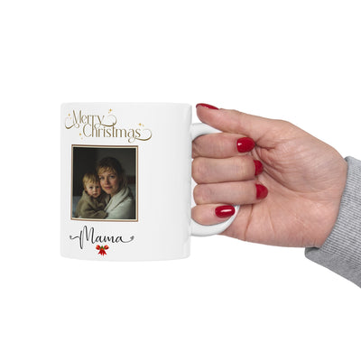 Happy Christmas Photo Mom Mug