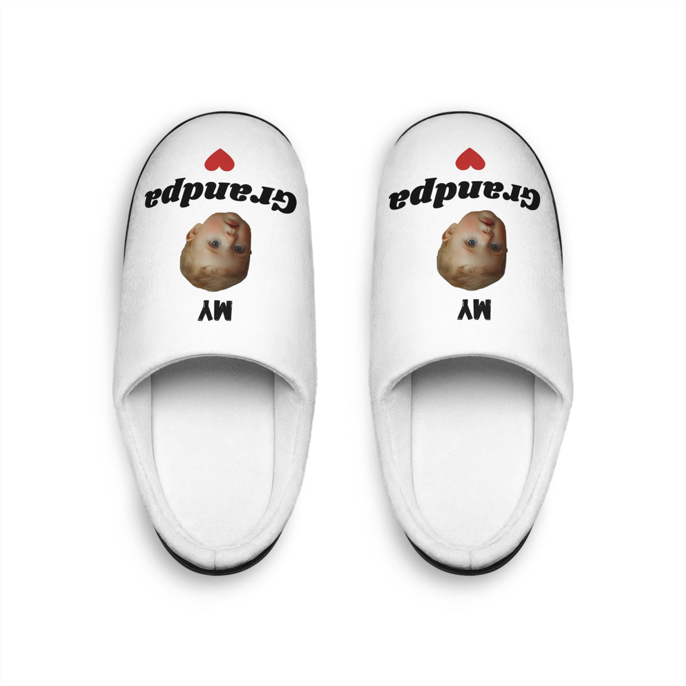 Photo Personalized Slippers Gift Grandpa