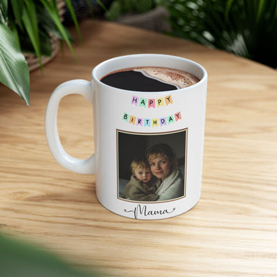 Happy Birthday Mom Mug with Photo