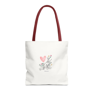 Mom Kids names Tote bag