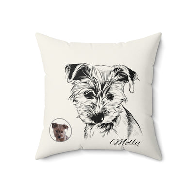 Custom Pet Pillow Using Pet Photo + Name Custom Dog Pillow Personalized Pet Pillow