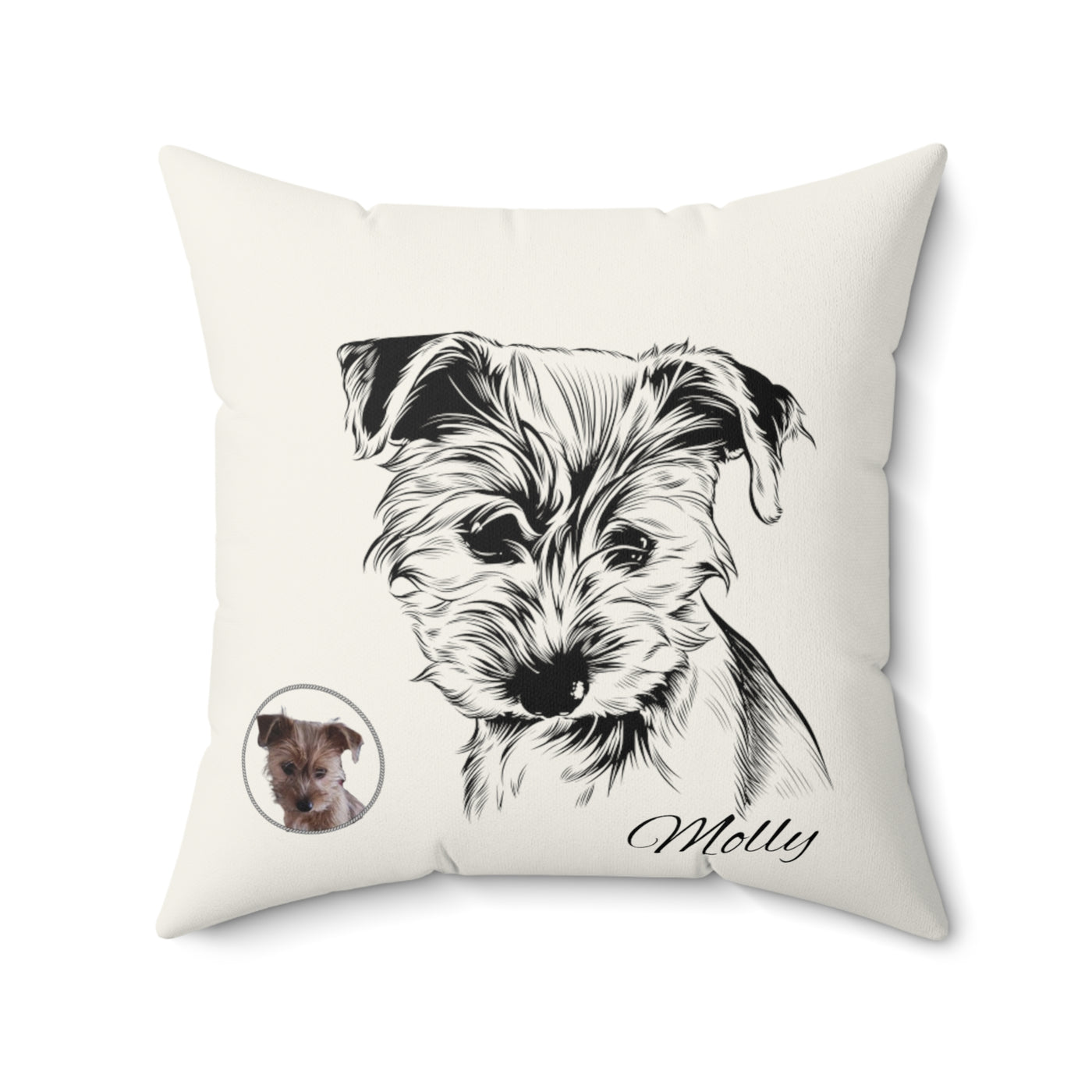 Custom Pet Pillow Using Pet Photo + Name Custom Dog Pillow Personalized Pet Pillow