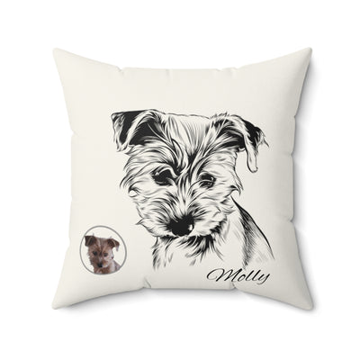 Custom Pet Pillow Using Pet Photo + Name Custom Dog Pillow Personalized Pet Pillow