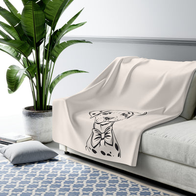 Copy of Dalmatian Sherpa Fleece Blanket