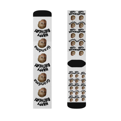 Personalized Face Socks Grandma Birthday Gift