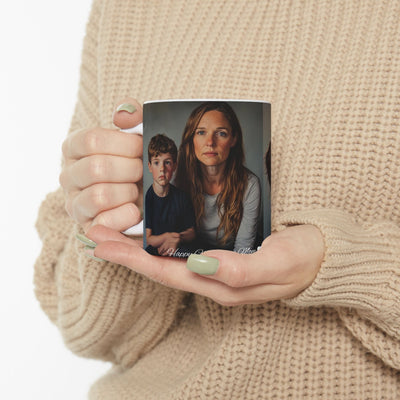 2 Photo Mug Happy Christmas Mom