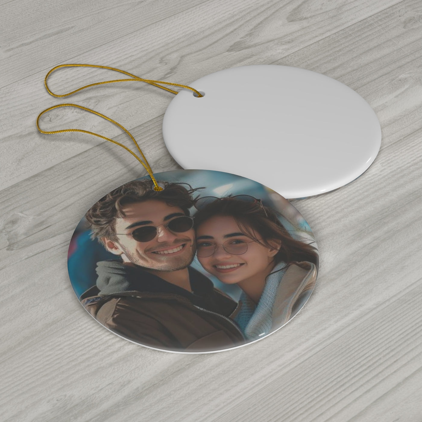 Couple Custom Photo Ornament