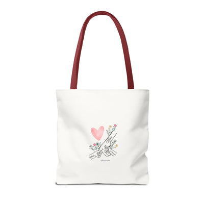 Mom Kids names Tote bag