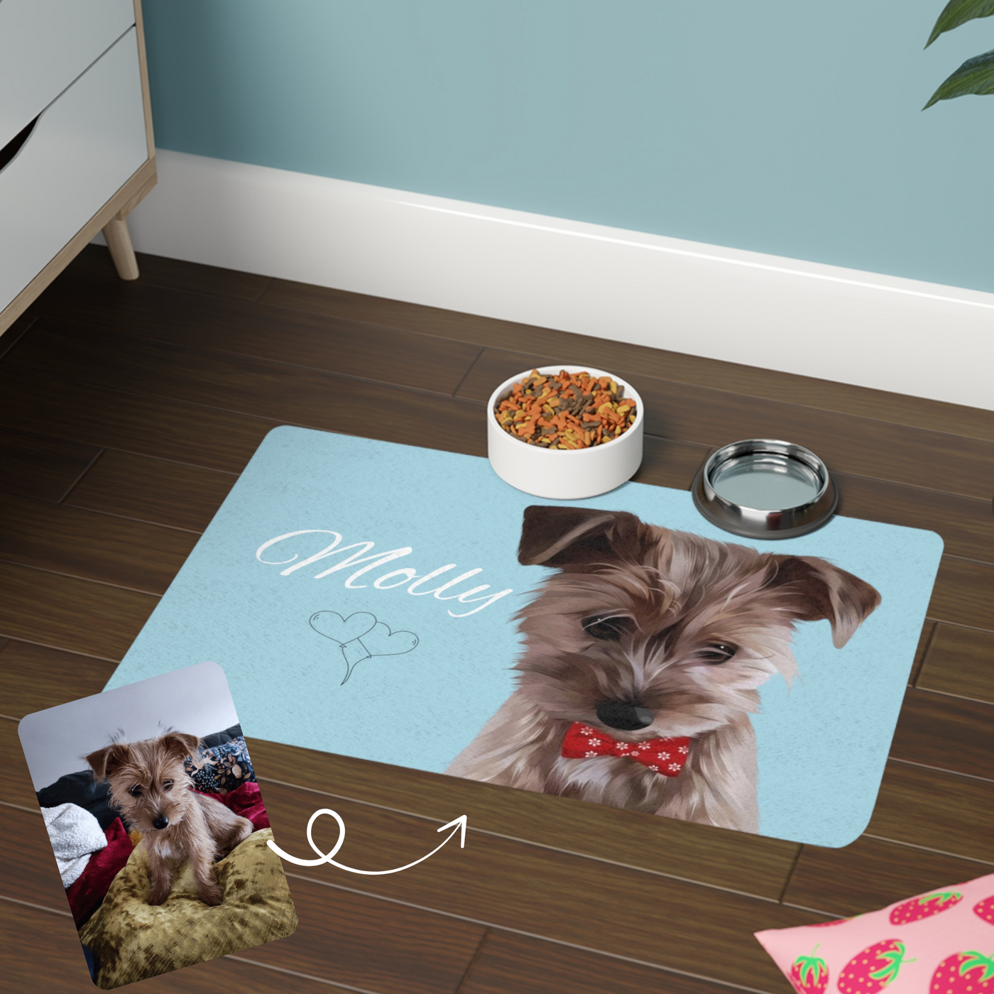 Custom Dog Food Mat