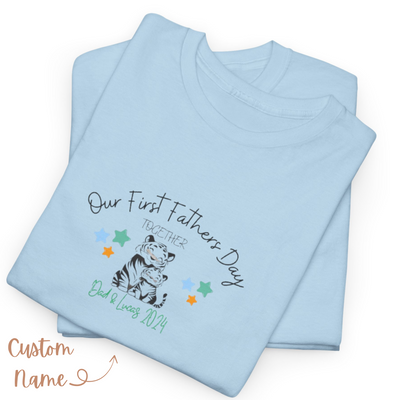 Personalized Tshirt, First Fathers Dad Gift3