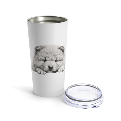 Chow Chow Tumbler, Stainless Steel Travel Mug with Handle, 14oz