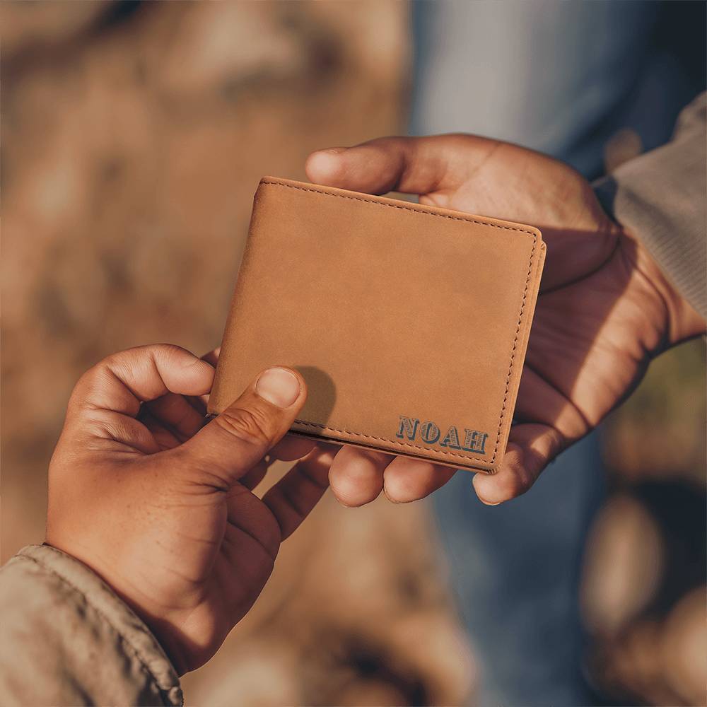 Dads Personalized Name Wallet